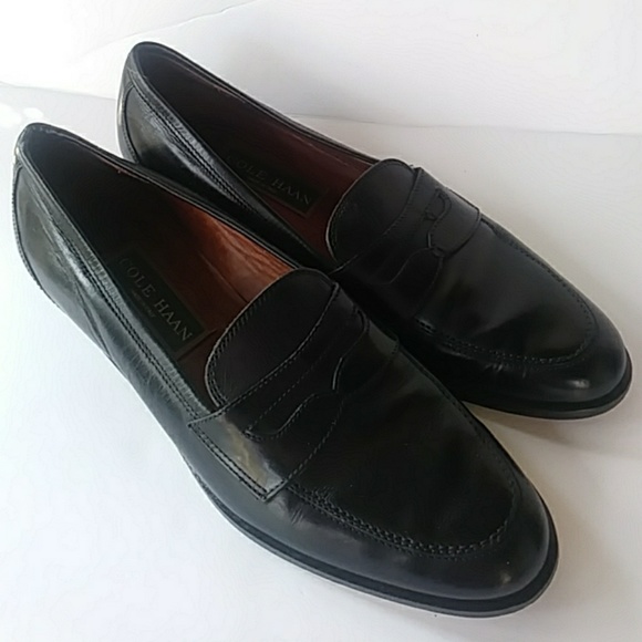 Vintage Womens Cole Haan leather black shoes Italy - Picture 2 of 7